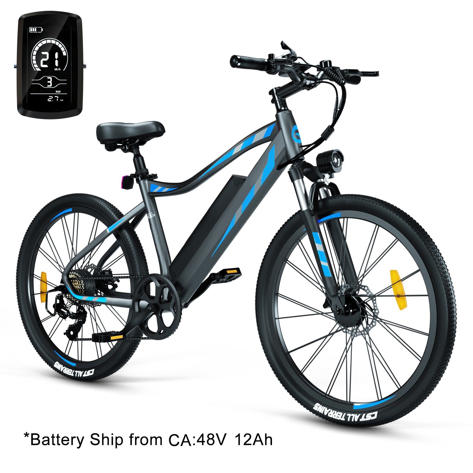 OEM 36V 48V li-ion battery fat tire bicycle electric bike 26*4.0 tire for factory