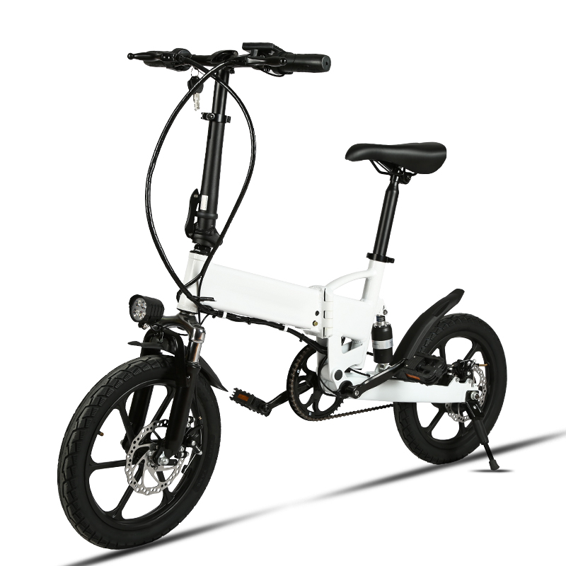 16 inch tyre small folding electric bicycle 36V DC 250W ebike factory and manufacturers