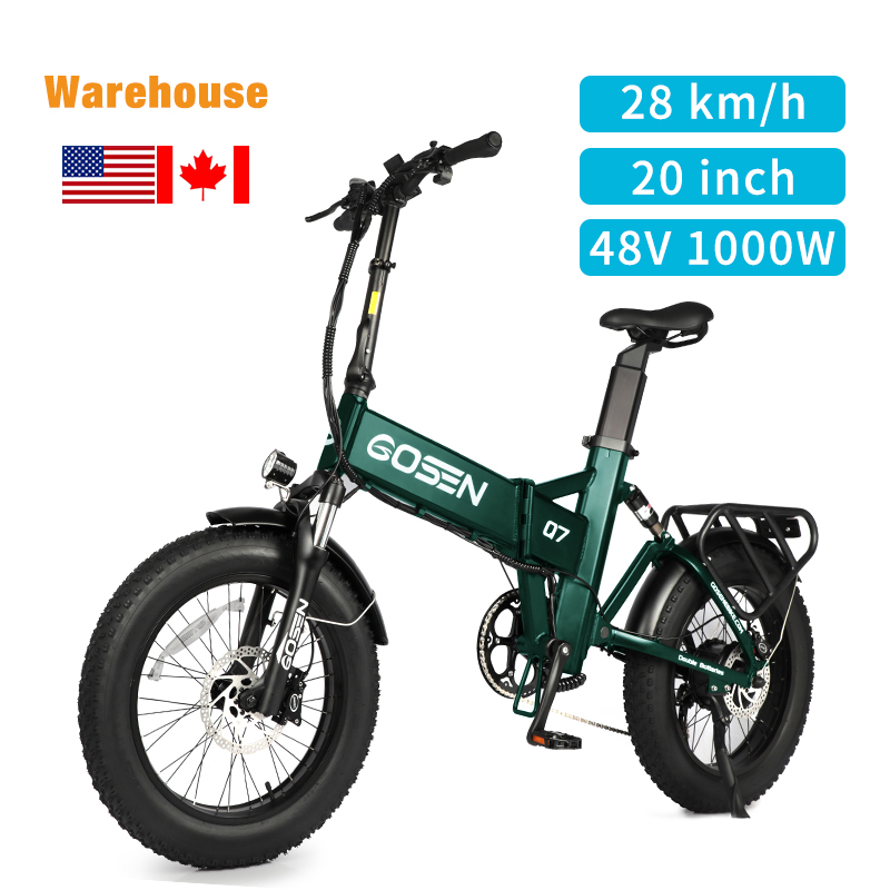Fat tire 48v lithium battery 20 inch electric hybrid bike for adults