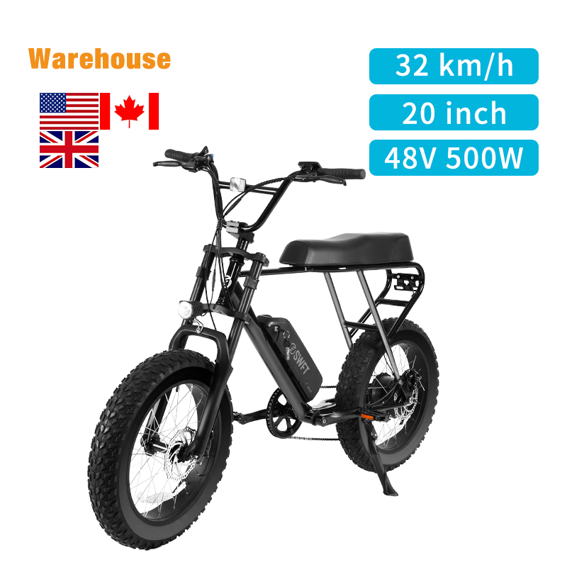 20 inch electric bike uk warehouse electric bike 500w fat tire 48V ebike for city