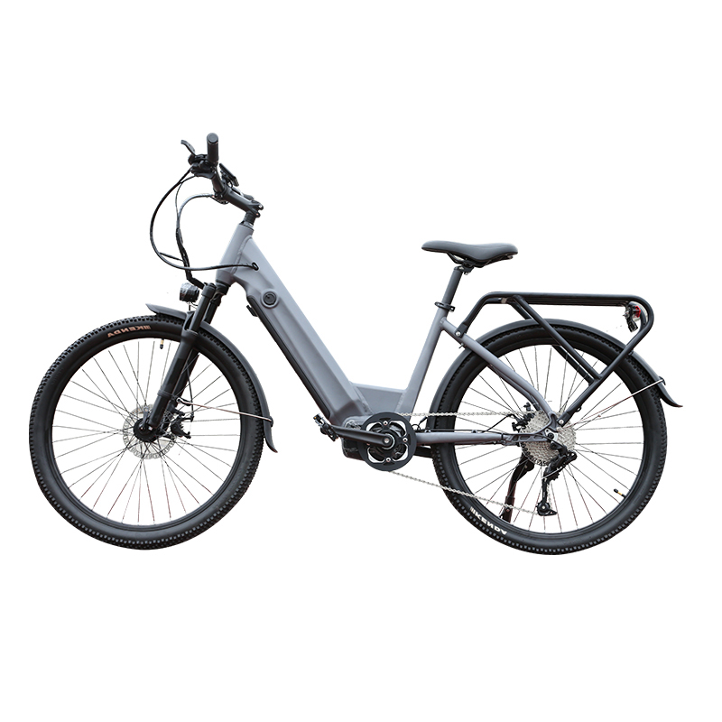 48V 10.4A Li-ion Battery Full Suspension Ebike 26 Inch Step Through City Electric BIke