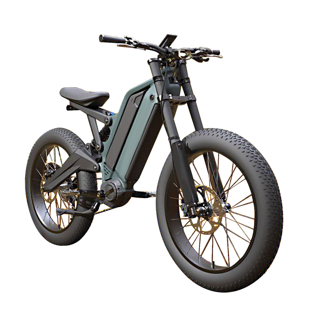 Full Suspension Ebike 1000W 9 Speed 70-90KM Hybrid Electric Bike